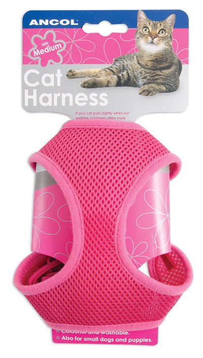 Ancol Soft Harness & Lead Pink Large